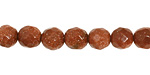 Goldstone Faceted Round 8mm