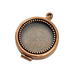 Nunn Design Antique Copper (plated) Small Beaded Locket 30mm
