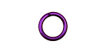 Dark Purple Anodized Aluminum Jump Ring 14mm, 14 gauge (9.6mm inside diameter)