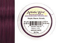 Artistic Wire Purple 28 gauge, 40 yards