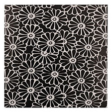Lillypilly Black Daisy Anodized Aluminum Sheet 3"x3", 22 gauge