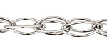 Silver (plated) Interlocking Horse Eye Chain