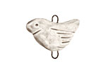 Earthenwood Studio Ceramic Pale Flesh Bird Link 30x22mm