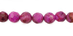 Ruby Crazy Lace Agate Faceted Round 8mm
