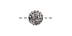 Black Diamond Pave (w/ Preciosa Crystals) Round 10mm