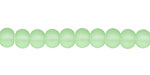 Light Green Recycled Glass Rondelle 5x6mm