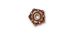 TierraCast Antique Copper (plated) Large Hole Rivet Rondelle 5x11mm