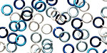 Ocean Mix Enameled Copper Round Jump Ring 5mm, 18 gauge