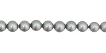 Slate Shell Pearl Round 6mm