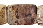 Coffee Bean Jasper Thin Pillow 35x25mm