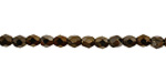 Czech Fire Polished Glass Iris Brown Round 4mm