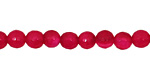 Ruby Red Agate Faceted Round 6mm