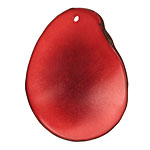 Tagua Nut Coral Potato Chip 30-37x37-47mm
