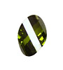 Fern Faceted Twisted Oval 15x17mm