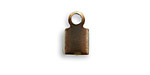 Vintaj Natural Brass Crimp End 9mm