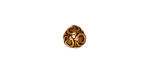 TierraCast Antique Gold (plated) Lily Bead Cap 4x8mm