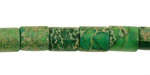 Green Impression Jasper Barrel 10x8mm