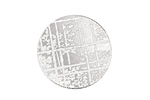 Lillypilly Silver Bamboo Anodized Aluminum Disc 25mm, 22 gauge