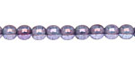 Czech Glass Luster Transparent Amethyst Round 6mm
