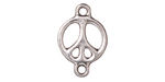 TierraCast Rhodium (plated) Peace Link 15x22mm