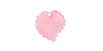 Matte Rose Lucite Ivy Leaf 16mm