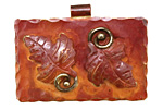 Patricia Healey Copper Double Maple Leaf Pendant 43x31mm