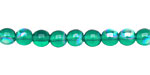 Czech Glass Emerald AB Round 6mm