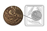 Vintaj DecoEtch Die Fine Feathers 2 3/8" x 2 5/8"