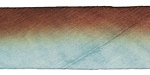 Chocolate Sky Hand Dyed 100% Silk Ribbon 1"