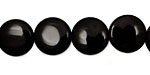 Black Onyx Puff Coin 14mm