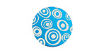 Lillypilly Turquoise Groovy Circles Anodized Aluminum Disc 19mm, 24 gauge