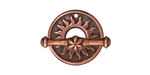 TierraCast Antique Copper (plated) Del Sol Toggle Clasp 19mm