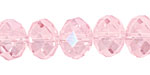 Light Rose AB Crystal Faceted Rondelle 14mm