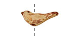 Kylie Parry Ceramic Rust Bird 10-11x25mm