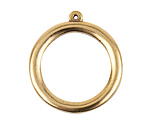 Nunn Design Antique Gold (plated) Grande Circle Pendant 31x35mm