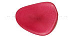 Tagua Nut Hot Pink Banana Chip 22-29x16-22mm