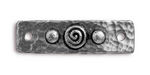 TierraCast Antique Pewter (plated) Spiral & Rivets Link 40x11mm
