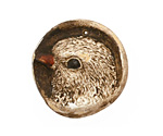 Humble Beads Polymer Clay Sparrow Pendant 29-30mm