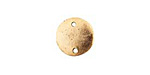 Nunn Design Antique Gold (plated) Flat Mini Circle Tag Link 13mm