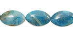 Larimar Blue Crazy Lace Horse Eye 19x12mm