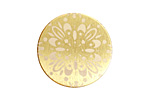 Lillypilly Gold Kaleidoscope Anodized Aluminum Disc 25mm, 22 gauge