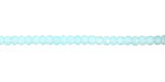 Czech Glass Diamond Aquamarine Fire Polished Rondelle 2x3mm