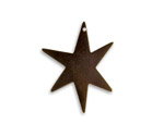 Vintaj Natural Brass North Star Altered Blank 22x28mm