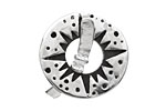 Saki Sterling Silver Starburst Toggle Clasp 27mm, 27mm bar