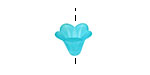 Lucite Pacific 5 Petal Mini Bellflower 11x14mm