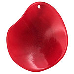 Tagua Nut Red Potato Chip 30-37x37-47mm