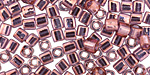 TOHO Gold Lustered Amethyst Cube 4mm Seed Bead