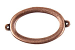 Nunn Design Antique Copper (plated) Grande Oval Connector 44x25mm