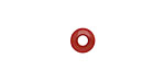 Tagua Nut Rhubarb Large Hole Rondelle 3x8mm