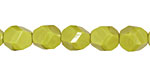 Czech Glass Chartreuse Faceted Nugget 10x8mm